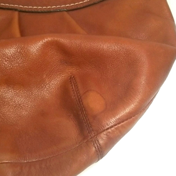 Coach brand Caramel Brown Hobo Shoulder Purse - Picture 5 of 9